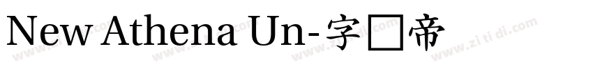 New Athena Un字体转换
